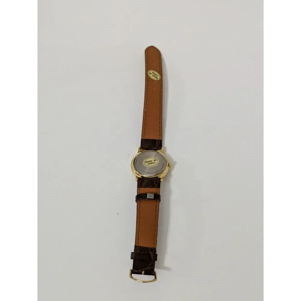 Haband Men's Brown‎ Buckle Band Analog Watch